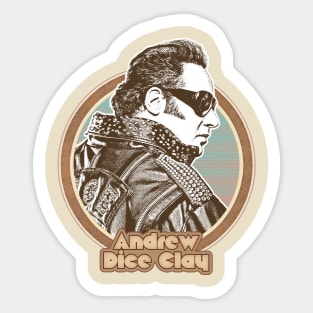 Andrew Dice Clay /\/\/ Retro Style Fan Design Sticker